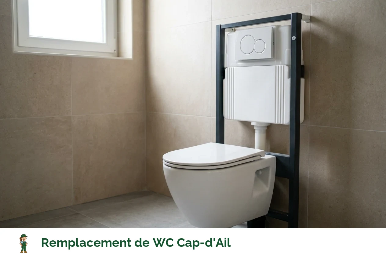 Remplacement de WC à Cap-d'Ail