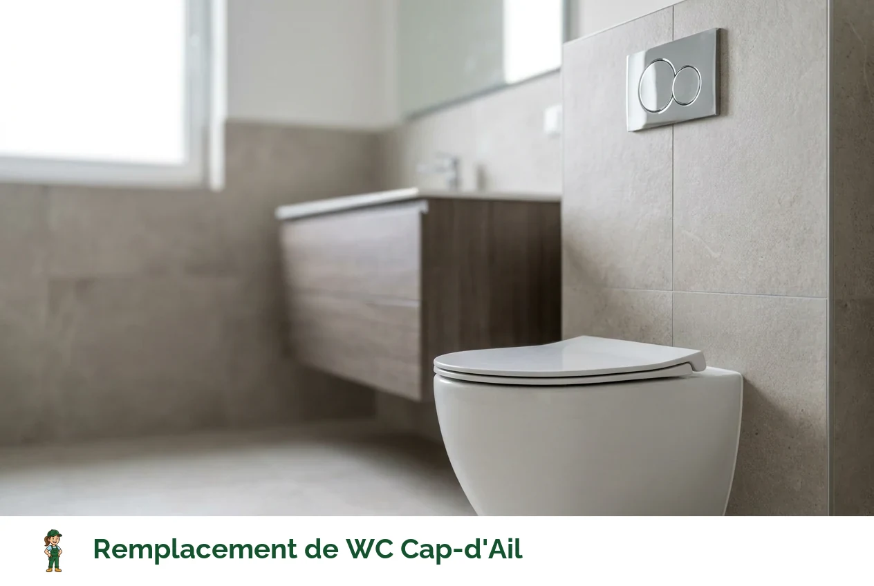 Remplacement de WC à Cap-d'Ail