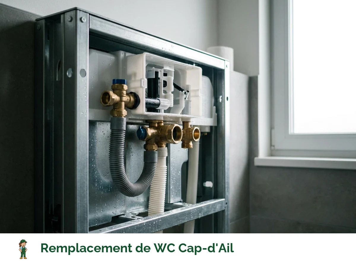 Remplacement de WC à Cap-d'Ail
